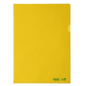 Cartelline a L - 22 x 30 cm - PE Bio-Based - liscio superior - giallo - Favorit - conf. 25 pezzi - immagine 1