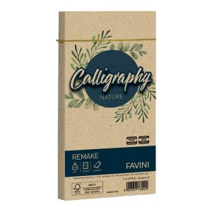 Busta Calligraphy Remake -  110 x 220 mm - 120 gr - spiaggia - Favini - conf. 25 pezzi - immagine 1