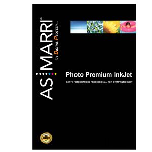 Carta fotografica - per inkjet - A4 - 270 gr - 40 fogli - effetto lucido - bianco - As Marri - immagine 1