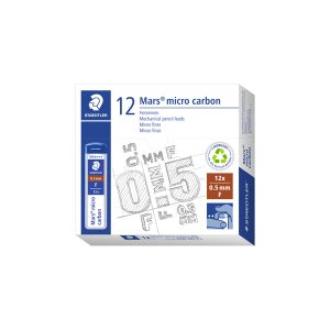 Astuccio 12 Mine Mars Micro - mina 0,5mm - gradazione F - Staedtler - conf. 12 astucci - immagine 2