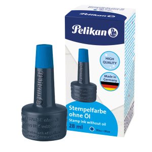 Inchiostro 4k per cuscinetti - senza olio - 28 ml - blu - Pelikan - immagine 1