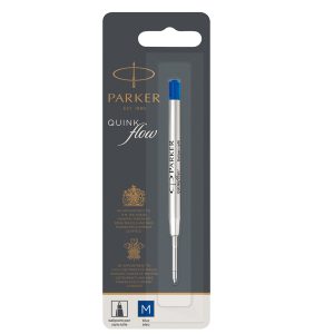 Refill sfera QuinkFlow - punta media - metallo - blu  - Parker - immagine 1