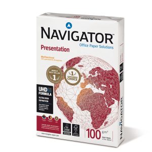 Carta Presentation 100 - A4 - 100 gr - bianco - Navigator - conf. 500 fogli - immagine 1