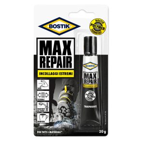 Adesivo Max Repair - universale - 20 gr - trasparente - Bostik - immagine 1