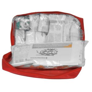 Astuccio di pronto soccorso per auto Soft Bag DIN 13164 2022 - 21,5 x 15 x 8,5 cm - rosso - PVS - immagine 1