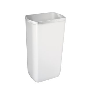 Cestino gettacarte Soft Touch - 33x22x49 cm - 23 L - bianco - Mar Plast - immagine 1