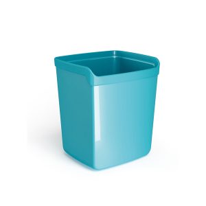 Bicchiere portapenne Mydesk - 8,7x7,4x10 cm -  turchese - Arda - immagine 1