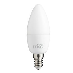 Lampada - Led - candela - 5,5W - E14 - 4000K - luce bianca naturale - MKC - immagine 1