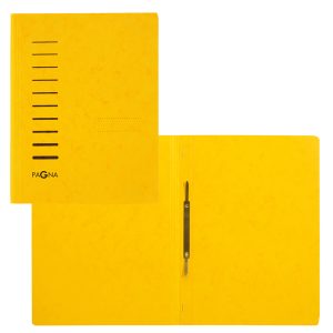 Cartella con pressino - cartone - A4 - giallo - Pagna - immagine 1