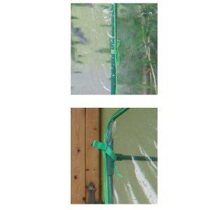 Serra Clematis - a casetta - 155 x 155 x 205 cm - acciaio verniciato/PVC - verde/trasparente - Verdemax - immagine 3