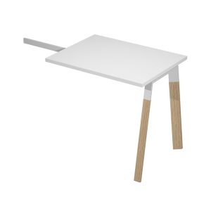 Allungo scrivanie Woody Superior - 80 x 60 x 72,5 cm - piano bianco - immagine 1