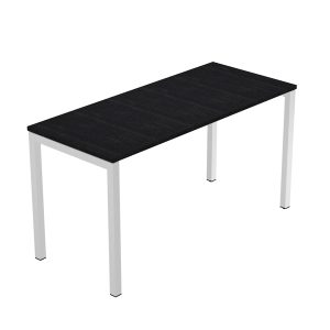 Scrivania Easy Plus - per smartworking - 140 x 60 x 72,5 cm - nero venato frassino - immagine 1