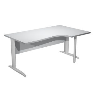 Scrivania Compact Destro - 160 x 60/80/100 cm - piano grigio - immagine 1