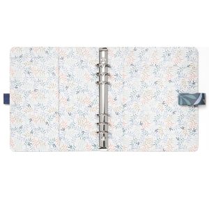 Organiser Botanical - f.to Personal 187 x 153 x 40 mm - con cinturino - blu - Filofax - immagine 2