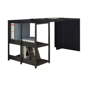 Scrivania home/office Smarty - 140 x 69 x 72,4 cm - nero venato - immagine 1