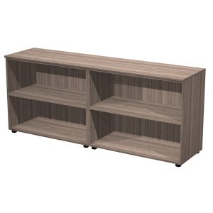 Coppia mobili bassi Elegance - 180 x 45,3 x 75 cm - noce toscano - immagine 1