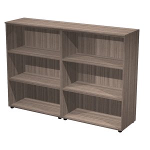 Coppia mobili medi Elegance - 180 x 45,3 x 126,2 cm - noce toscano - immagine 1