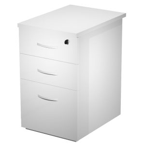 Cassettiera alta AgorA' Compact - 3 cassetti - 44 x 60 x 73 cm - bianco - immagine 1