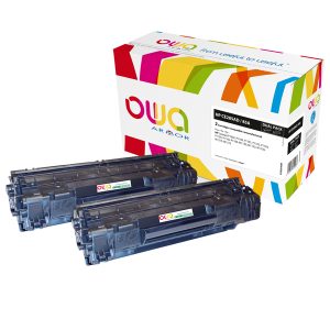 Armor - Conf. 2 Toner Compatibile  per HP 85A - Nero - K35354OW - 1.600 pag cad - immagine 1