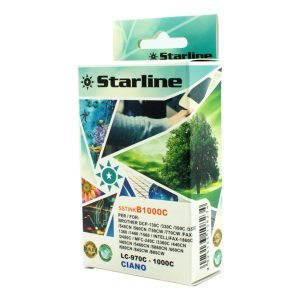 Starline - Cartuccia ink - per Brother - Ciano - LC1000C - 20ml - immagine 1