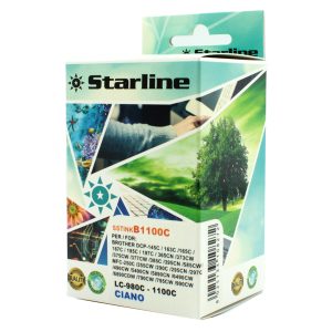 Starline - Cartuccia ink - per Brother - Ciano - LC980C - 16ml - immagine 1