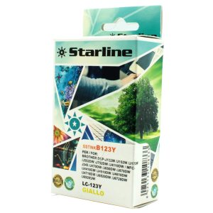 Starline - Cartuccia ink - per Brother - Giallo - LC123Y  - 10ml - immagine 1