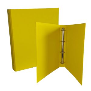 Raccoglitore King - 4 anelli tondi 30 mm - dorso 4 cm - 22x30 cm - rivestimento in PPL - giallo - Starline - immagine 1