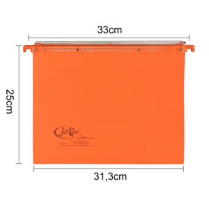 Cartella sospesa Joker® - cassetto - interasse 33 cm - fondo V - 31,3 x 25 cm - arancio - Bertesi - immagine 2