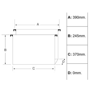 Cartella sospesa Avana® - cassetto - interasse 39 cm - fondo V - 37 x 24,5 cm - avana - Bertesi - immagine 3