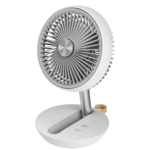 Ventilatore da tavolo Air Studio - ricaricabile - diametro 17 cm - grigio/bianco - CFG - immagine 1