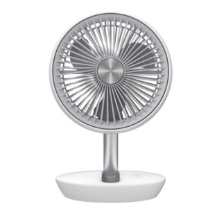 Ventilatore da tavolo Air Studio - ricaricabile - diametro 17 cm - grigio/bianco - CFG - immagine 2