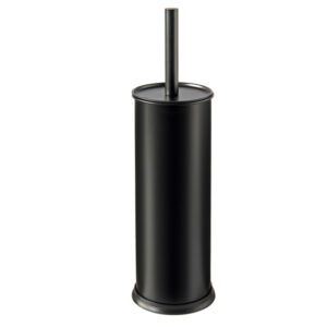 Portascopino Vic - diametro 9,5 cm - altezza 40 cm - acciaio inox - nero satinato - Perfetto - immagine 1