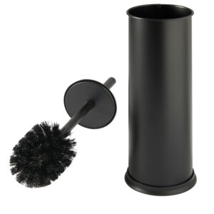 Portascopino Vic - diametro 9,5 cm - altezza 40 cm - acciaio inox - nero satinato - Perfetto - immagine 2