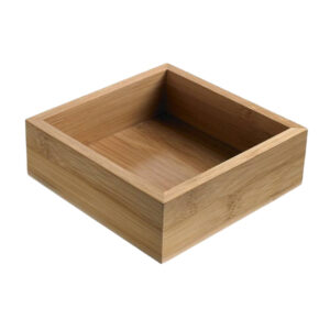 Contenitore buffet - 15,3 x 15,3 x 5 cm - bamboo - naturale - Leone - immagine 1